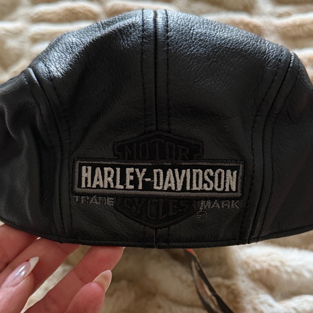 Harley-Davidson Black Leather Headwear